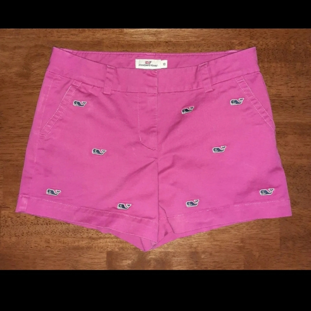 Vineyard Vines Pink Whale Shorts Size 10 - Picture 1 of 4